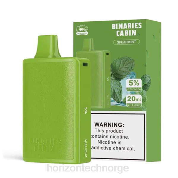 HorizonTech Disposable Vape - HorizonTech Binaries Cabin engangs 20ml JTVF74 spearmint
