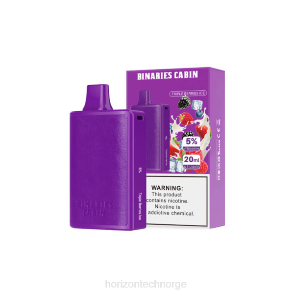 HorizonTech Disposable Vape - HorizonTech Binaries Cabin engangs 20ml JTVF84 trippel bær is