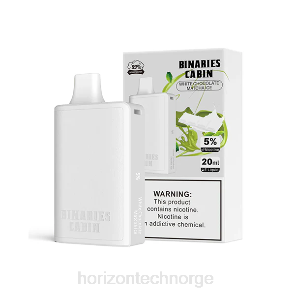 HorizonTech Oslo - HorizonTech Binaries Cabin engangs 20ml JTVF72 hvit sjokolade matcha is
