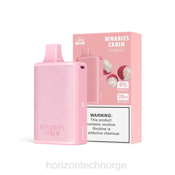 HorizonTech Vape Kit - HorizonTech Binaries Cabin engangs 20ml JTVF60 litchi is