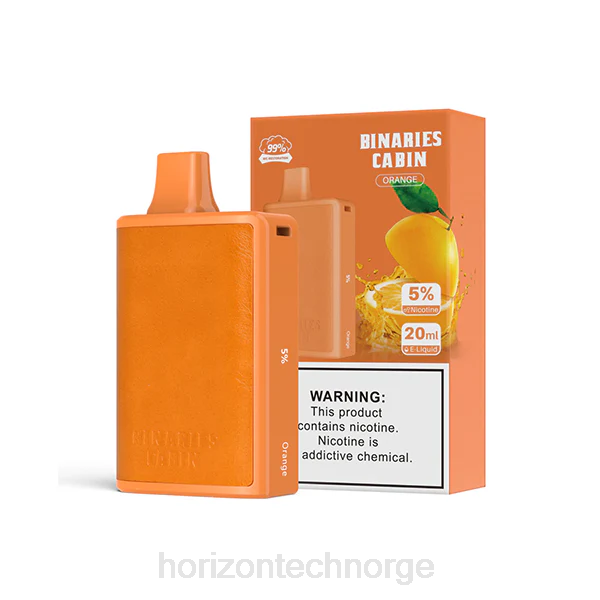 HorizonTech Vape Norge - HorizonTech Binaries Cabin engangs 20ml JTVF63 oransje