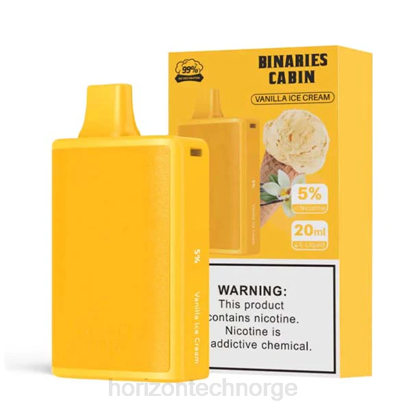 Horizon Tech Company - HorizonTech Binaries Cabin engangs 20ml JTVF76 vanilje iskrem