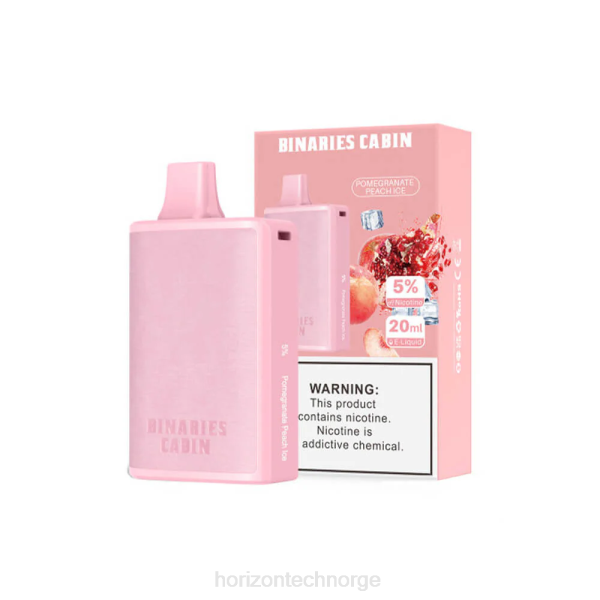 Horizon Tech Vape - HorizonTech Binaries Cabin engangs 20ml JTVF85 granateple fersken is