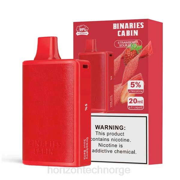 Horizon Tech Vape Tank - HorizonTech Binaries Cabin engangs 20ml JTVF78 jordbærsurbelter