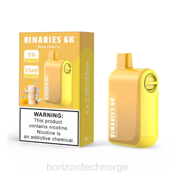 HorizonTech Vape - HorizonTech Binaries Cabin engangs 15ml JTVF49 mango colada is
