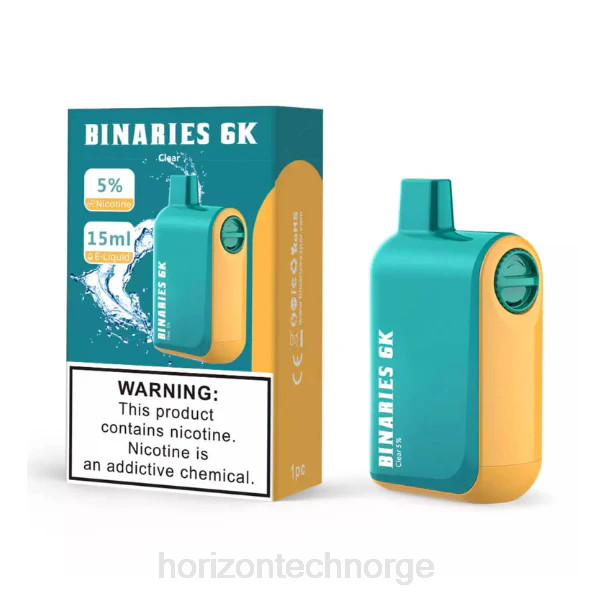 Horizon Tech Vape Coils - HorizonTech Binaries Cabin engangs 15ml JTVF47 klar