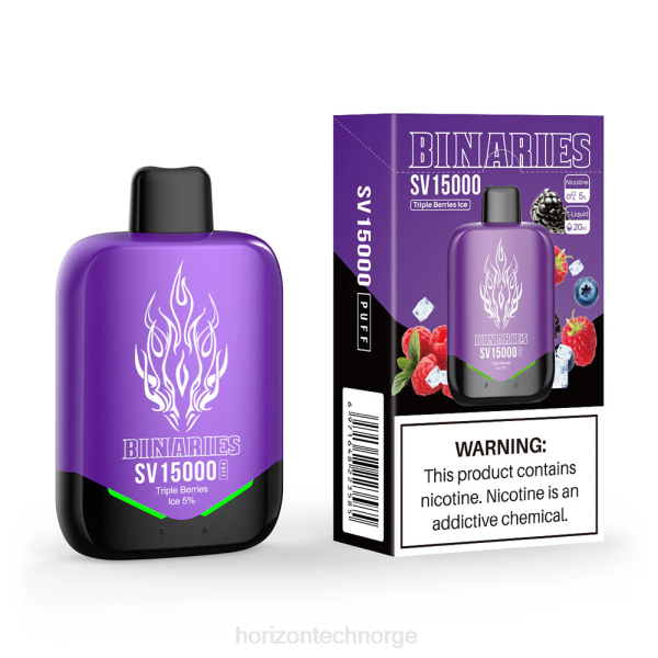 HorizonTech Disposable Vape - HorizonTech Binaries Cabin engangs sv JTVF94 trippel bær is