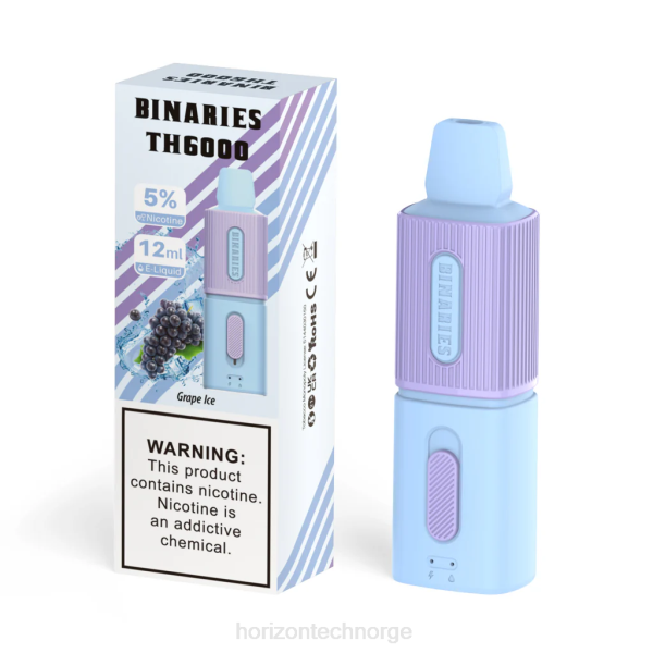 Horizon Tech Company - HorizonTech Binaries Cabin th6000 engangs 12ml JTVF96 drue is