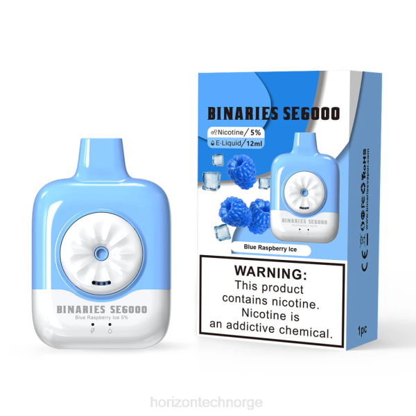 Horizon Tech Vape - HorizonTech Binaries Cabin engangs se 12ml JTVF125 blå bringebæris