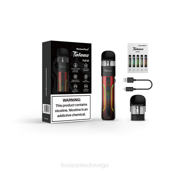 HorizonTech Vape Kit - HorizonTech Talons startpakke JTVF202 kanel rød
