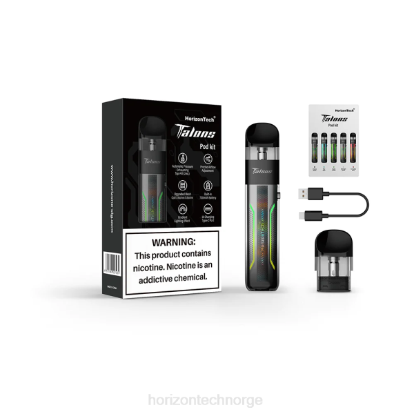 Horizon Tech Vape Tank - HorizonTech Talons startpakke JTVF200 midnatt sølv