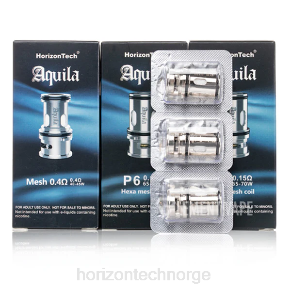 HorizonTech Vape Norge - HorizonTech Aquila spole (3-pakning) JTVF183 p6 - 0,15 ohm (3-pakning)