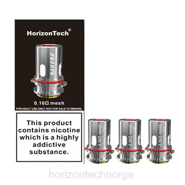 Horizon Tech Vape Tank - HorizonTech Sakerz spoler (3-pakning) JTVF158 mesh 0,16 ohm (3-pakning)